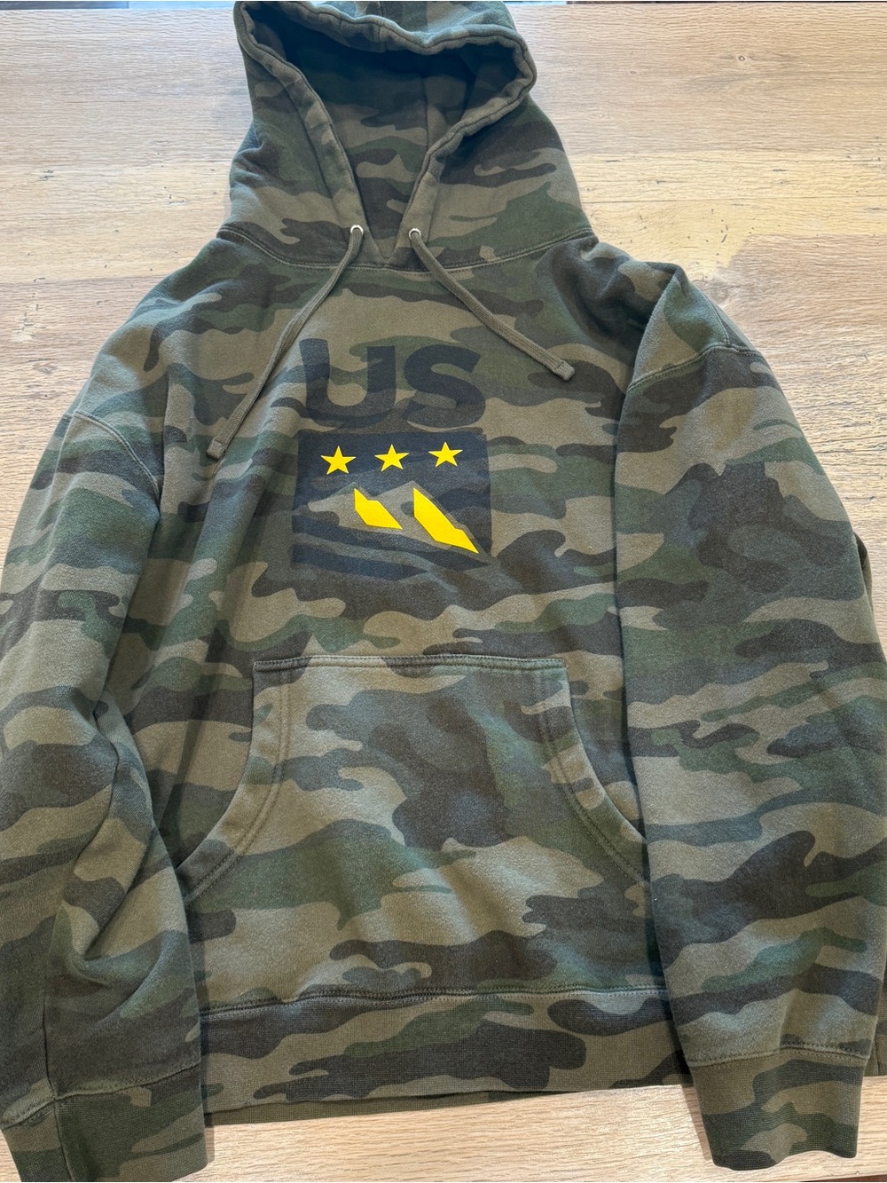 Spyder Olive Green Camo Pullover Hoodie